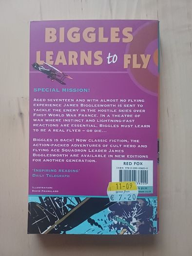 Biggles Learns to Fly by Captain W.E. Johns (WW1 Adventure Paperback 2003)