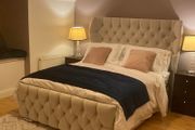 King size Wing Back Bed