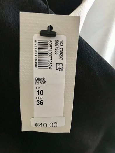 Further Price Reduction!!! Black & White River Island Bodysuit Bnwt