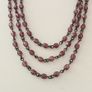 Delicate Layered Purple-Beaded Necklace Image 2