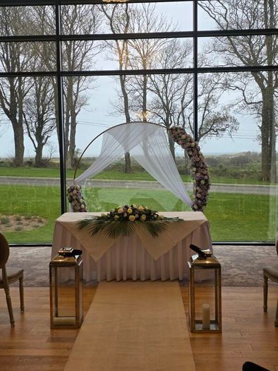 Wedding Arch & 12 Floral Centrepieces for Sale. can sell separately arch 200