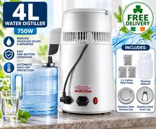 4 L Water Distiller Stainless Steel FREE DELIVERY
