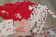 Christmas sleepsuits and bodysuit