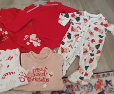 Christmas sleepsuits and bodysuit
