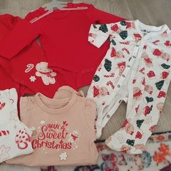 Christmas sleepsuits and bodysuit