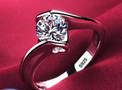 Women's silver ring