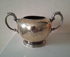 EPNS   Large Double  Handes   Sugar Bowl