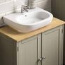 Under Sink Bathroom Cabinet Floor Standing Storage Cupboard Basin Unit, Grey Image 4