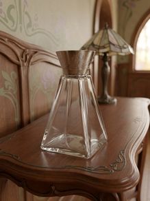 Aet Nouvea Pyramid Shaped Sterling Silver Topped Bottle