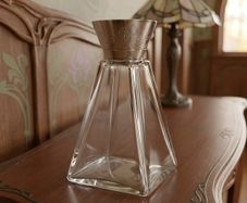 Aet Nouvea Pyramid Shaped Sterling Silver Topped Bottle