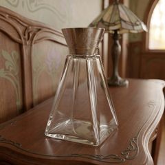 Aet Nouvea Pyramid Shaped Sterling Silver Topped Bottle