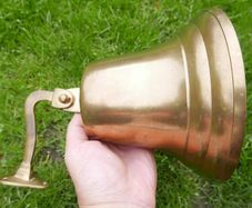 Vintage big Maritime Brass Ship Bell with Wall Mounted