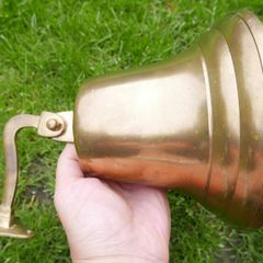 Vintage big Maritime Brass Ship Bell with Wall Mounted