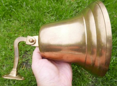 Vintage big Maritime Brass Ship Bell with Wall Mounted