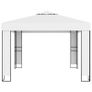 Gazebo with Double Roof 3x3 m White Image 4