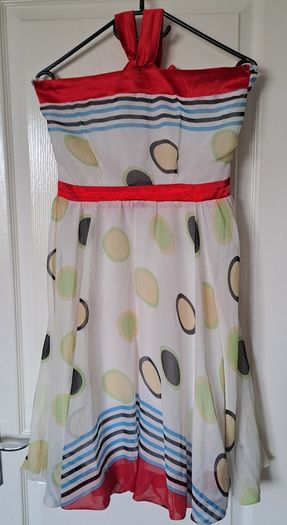 Designer Halterneck Dress Size M
