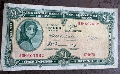 Lady Lavery 1970 One Pound Note