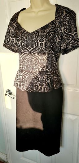 BNWT Black and Cream M & S Dress Size 16