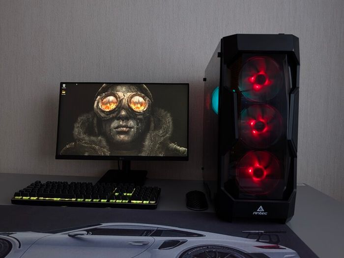 Full Setup Intel Core 10th Gaming PC | LG 24" FHD Monitor | 16GB | M.2 | MSI MAG | Digital Cooler | WiFi | Antec