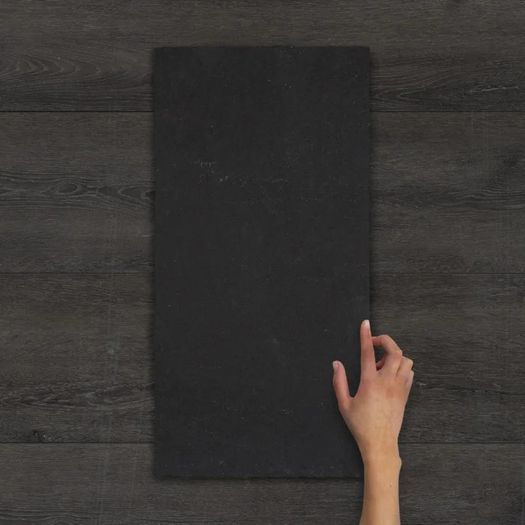 Black Limestone Hand-Cut Natural Paving Slab 60x30x-3cm
