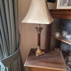 Elegant Vintage Table Lamp with Cream Shade