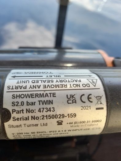 Showermate S2.o Bar Twin Pump