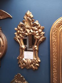 18th century giltwood wall mirror