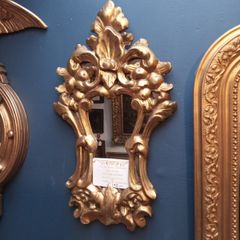 18th century giltwood wall mirror