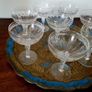 Mid-century Stuart England "Oleta" cut crystal champagne coupes x 8 Image 2