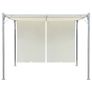 Pergola with Adjustable Roof Cream White 3x3 m Steel Image 2