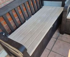 keter 2 garden storage benches