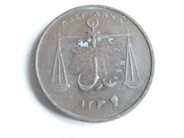 Scarce Bombay half anna