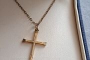 9ct gold Cross necklace