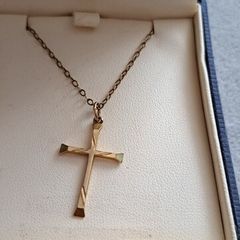 9ct gold Cross necklace