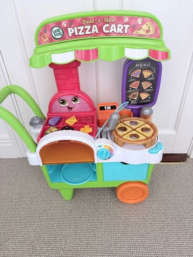Leapfrog pizza cart