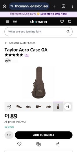 Taylor Aero case Grand Auditorium
