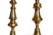vintage brass candle holders