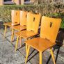 Brutalist mid century chairs Image 3