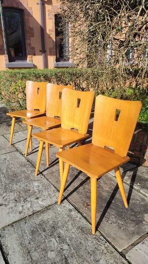 Brutalist mid century chairs
