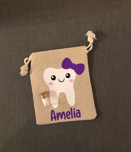 Personalised tooth fairy bag & bottle