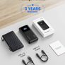 65W Fast Charging Power Bank 25000mAh (For Laptops and Phones), USB C Battery Pack, 3-Port Powerbank for Laptop Tablet iPhone 14 13 12 Pro Max Samsung S22 Xiaomi iPad Airpods Image 4