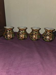 Set of 4 Hand Painted Chinese vases
