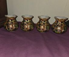 Set of 4 Hand Painted Chinese vases
