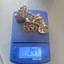 ladies vintage silver charm bracelet Image 9