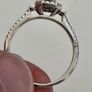 18ct White Gold Square Halo Cluster Diamond Engagement Ring Image 10