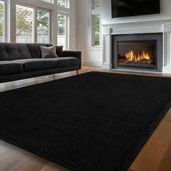 Carpet Rugs Living Room Large 160x230, Grey Rug for Bedroom Washable Area Rug Anti Slip Fluffy Rug Shaggy Cream Carpets Extra Large Rugs for Living Room Kids Room