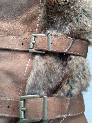 new warm knee wedge heel boots tag attached