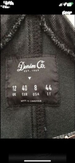 dress black denim pinafore dress size 12