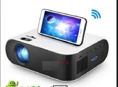 12000 Projector Smart LED HD 1080P Home Cinema With Airplay WiFi Built ANDROID