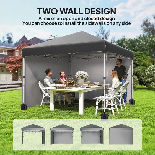 3x3 Pop Up Gazebo with Sidewalls